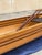 Brown Late 20th Century Cedar Strip Built 14' Square Stern Canoe & British Seagull 40 Outboard Motor For Sale - Image 8 of 18