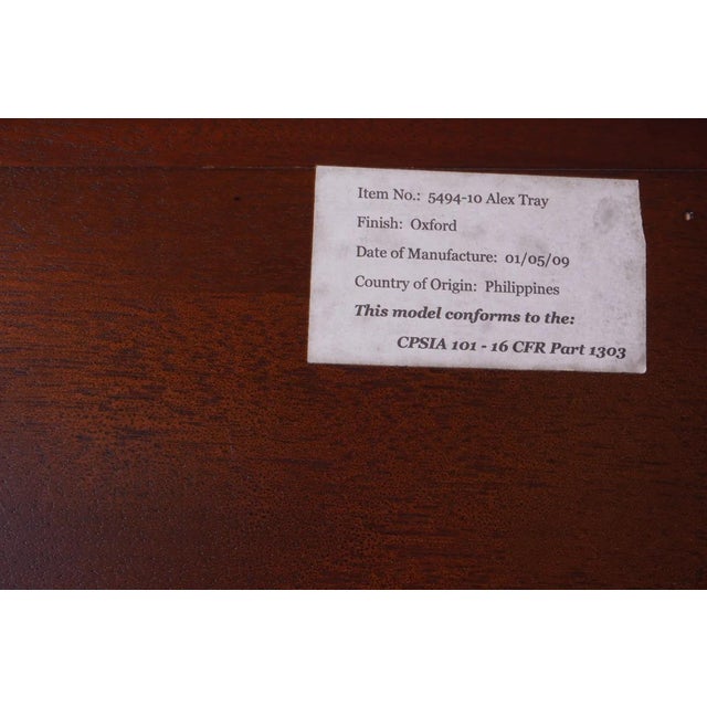 Hickory Chair Midtown Alex Tray With Oxford Finish For Sale In New York - Image 6 of 6