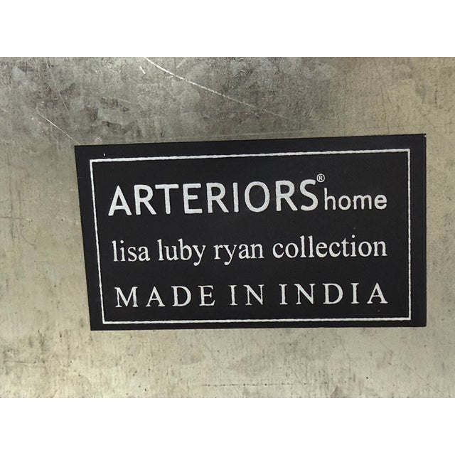 Arteriors Home Lisa Luby Ryan Collection Metal Storage Side Tables, Pair For Sale - Image 11 of 12