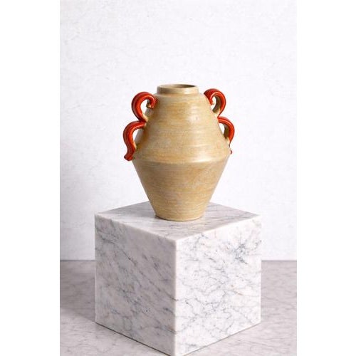 Vintage Art Deco Ceramic Vase by Anna-Lisa Thomson for Upsala Ekeby, Sweden, 1930s For Sale - Image 4 of 9