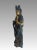 Antique Lacquer & Polychrome Carved Wood Figure of Guan Yin, Chinese Goddess of Compassion & Mercy Circa 1890 For Sale - Image 4 of 10
