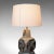 Vintage Late 20th Century English Ceramic Side Light Table Lamp After Troika For Sale - Image 9 of 13