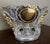 Old Paris: Three charming porcelain altar vases, circa 1850 Rich decoration in fine gold on a white background Dimensions:...