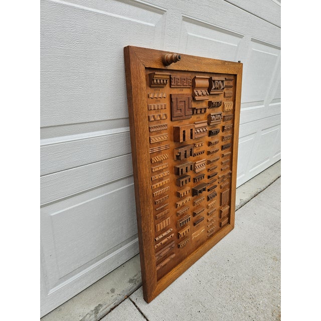 Mercantile Architectural Wood Molding Trim Display (Panel A) For Sale - Image 4 of 11