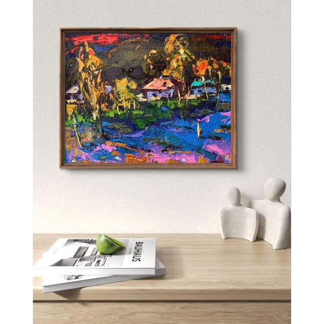 The painting "Night Has Come" masterfully captures the quiet yet vibrant transition into the nighttime, where the remnants...