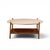 Mid 20th Century Folke Ohlsson for Dux Style Mid Century Teak and Travertine Top Coffee Table For Sale - Image 5 of 7