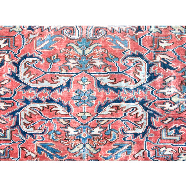 Early 20th Century Persian Heriz Rug For Sale - Image 9 of 14