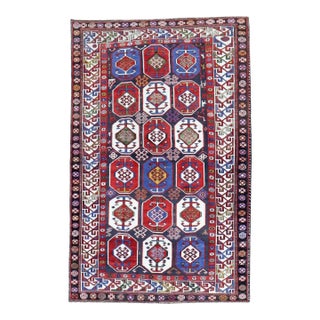 Antique Zabihi Collection Shirvan Rug - 3'11" x 5'10" For Sale