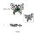 17.62 Carat Multi-Gemstone and Diamond Butterfly Brooch Pendant in Sterling Silver For Sale - Image 10 of 13