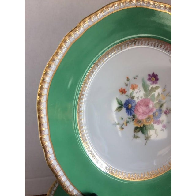 1920s 1920s Porcelain Dinner Plates, Bavarian Plates, Set of Ten For Sale - Image 5 of 10