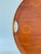 Vintage Danish Modern Round Teak Serving Tray With Cutout Handles, Marked Fh Denmark For Sale - Image 4 of 13
