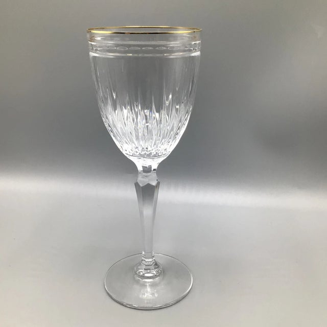 Traditional Waterford Marquee “Hanover” Cut Crystal Water Goblet - 1 For Sale - Image 3 of 13