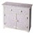 Vivienne 29 in. W Rectangular Bone Inlay 1 Drawer 2 Door Console Chest For Sale