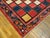 Early 20th Century 1930s Multicolor Checks Tribal Antique Persian Gabbeh Rug 6'8" X 10'2" Handknotted Wool Carpet For Sale - Image 5 of 6