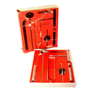 1960s Arne Jacobsen and Peter Holmblad for Stelton Stainless Steel Bar Set - 6 Pieces