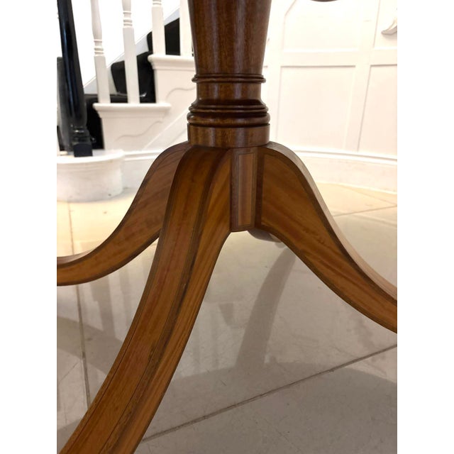Antique Regency Figured Oval Mahogany Dining Table, 1920s For Sale - Image 13 of 17