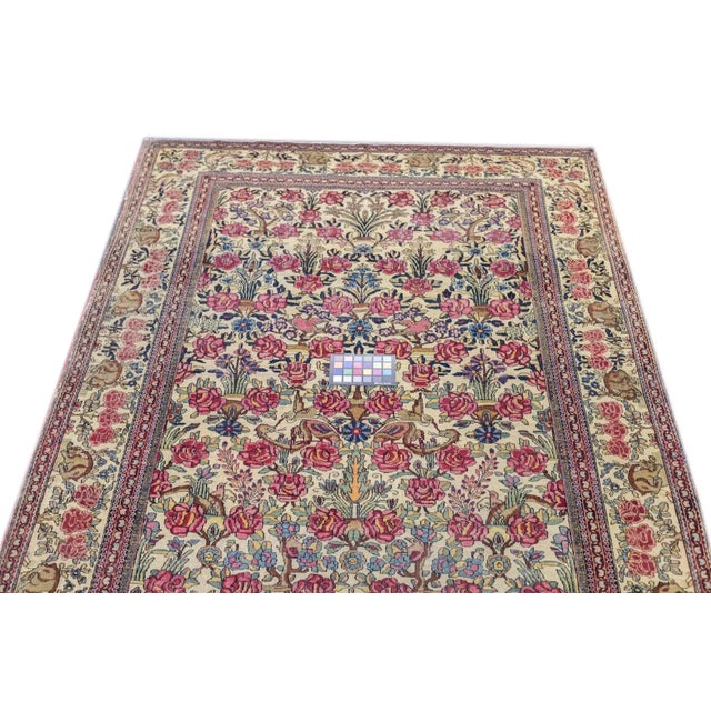 Traditional Antique Tehran Rug 4'7'' x 6'11'' For Sale - Image 3 of 12