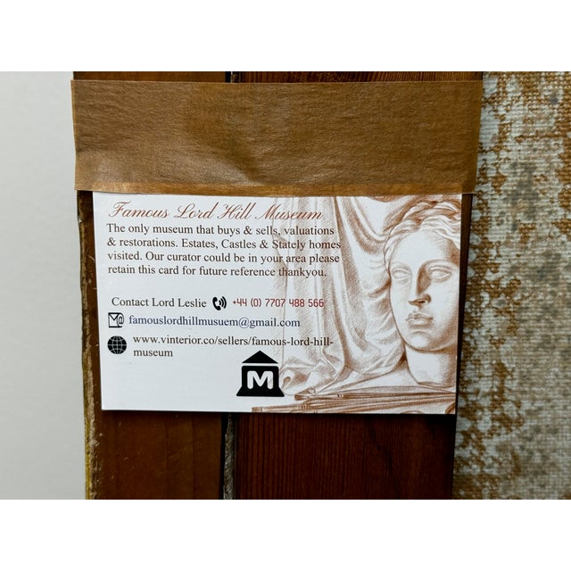 Huge English Oil Painting Portrait Tudor Royal King Henry VIII After Hans Holbein For Sale - Image 12 of 12