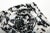 Art Deco Mid 20th Century Carved Contrast: Zebra Stone Black & White Mineral Vide Poche with Natural Edge For Sale - Image 3 of 3