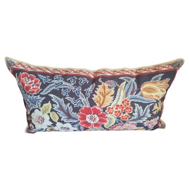 Orvieto Floral Tapestry Needlepoint Decorative Pillow For Sale - Image 13 of 17