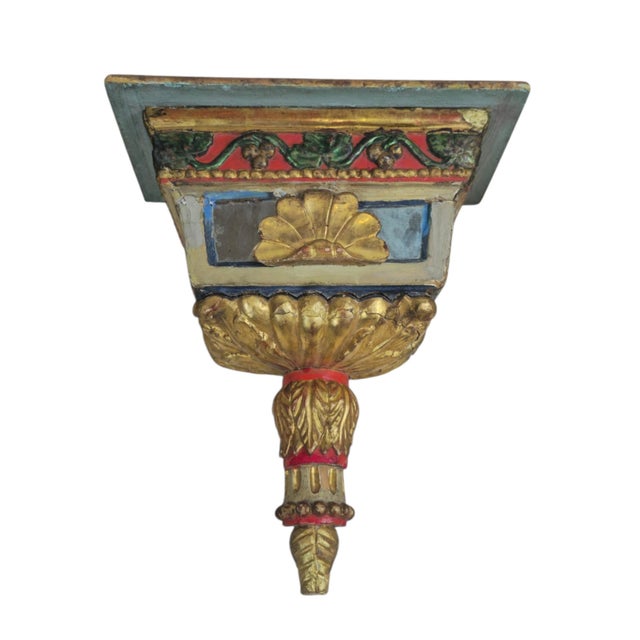 18th Century Venetian Polychrome Wall Consoles, Set of 4 For Sale - Image 6 of 14