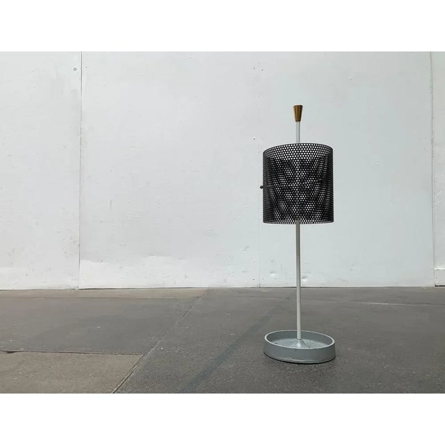 Mid-Century Minimalist Perforated Steel Umbrella Stand, 1960s For Sale - Image 18 of 18