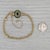 2010s Richard Klein Slide Charm Bracelet 14k Yellow Gold 7" 1.12ctw Emerald Clasp For Sale - Image 5 of 5