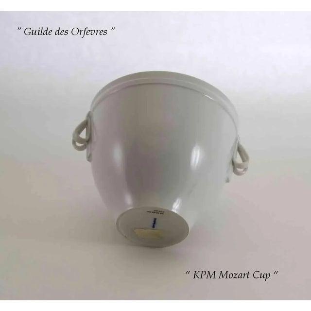 Art Deco 1990s KPM Mozart Cup -White Vase For Sale - Image 3 of 8