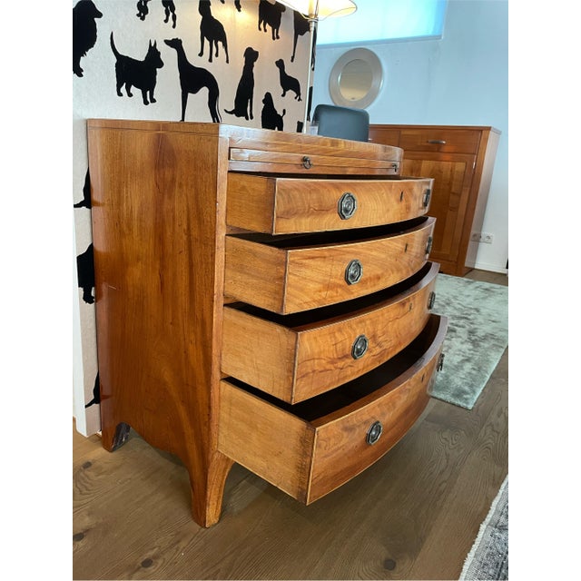 Bowfront Chest of Drawers in Mahogany For Sale - Image 5 of 7