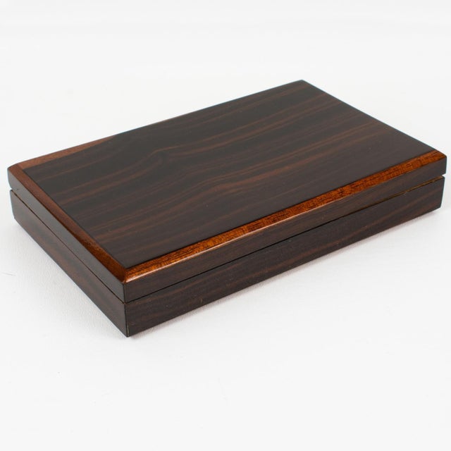 Art Deco Macassar Wood Decorative Lidded Box, circa 1930 For Sale In Atlanta - Image 6 of 12
