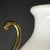 Metal Venini Primavera in Murano, White Opaline Glass with Gilt Handles, Chiseled Bronze Base, 20th Century For Sale - Image 7 of 14