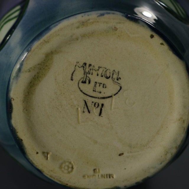 Purple Pair of Minton Secessionist Purple No.1 Vases For Sale - Image 8 of 11