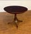 Brown Traditional Round Walnut Occasional Table by Leighton Hall - Showroom Sample For Sale - Image 8 of 10