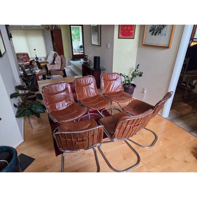 Italian Mid-Century Modern Style Dining Room Chairs For Sale - Image 13 of 13