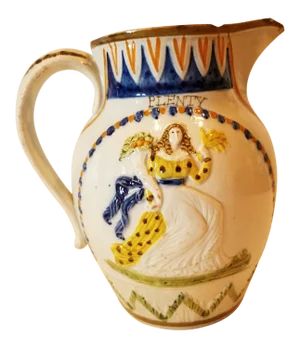 Late 18th Century English Pearlware Pitcher