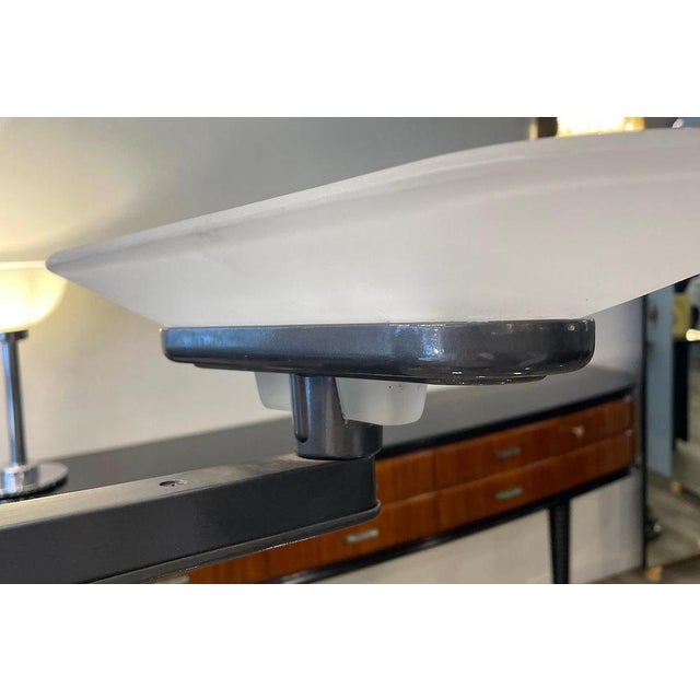 Jill Wall Sconces in Frosted Glass and Steel from Arteluce, 1970s, Set of 2 For Sale - Image 10 of 13