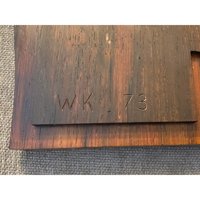 1973, William Keyser (1936-), Rosewood & Walnut Midcentury Post Modern Box, Signed For Sale - Image 9 of 10