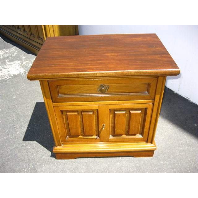 Mid Century Modern Bassett One Drawer Nightstand End Table Chairish