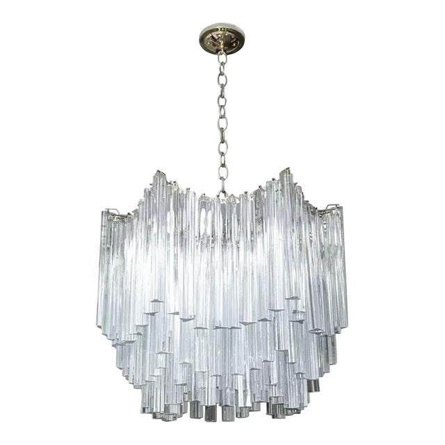 Six-Tier Venini Chandelier For Sale