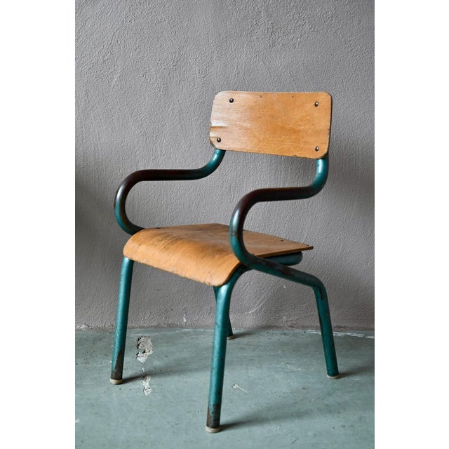 Mid-Century Modern Children's Desk and Chair, 1950s, Set of 2 For Sale - Image 18 of 18