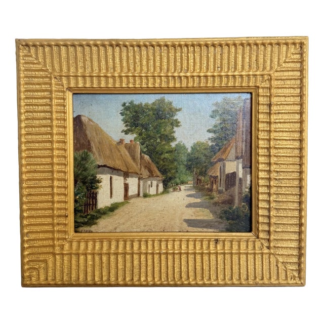 J. Poy, Small Oil Painting, 1890s, Oil on Canvas, Framed For Sale