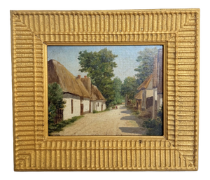 J. Poy, Small Oil Painting, 1890s, Oil on Canvas, Framed