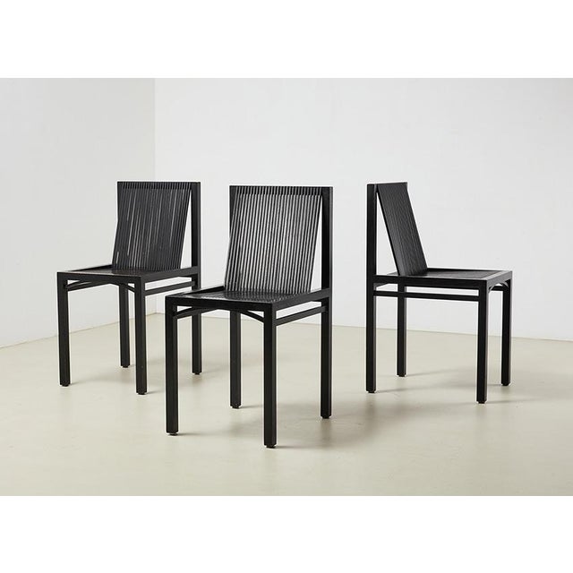 Vintage Latjes Dining Chairs by Ruud Jan Kokke for Metaform, 1980s, Set of 3 For Sale - Image 9 of 9