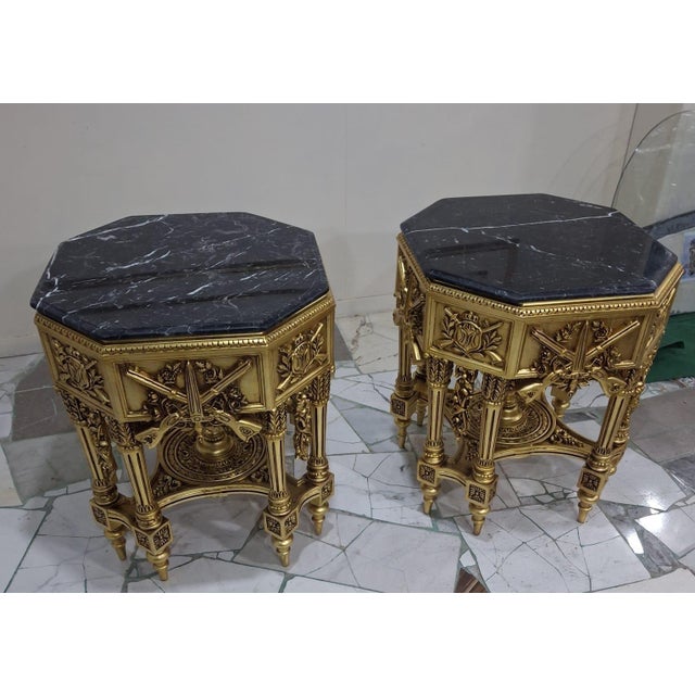 Black Vintage French Military Trophy Side table For Sale - Image 8 of 8