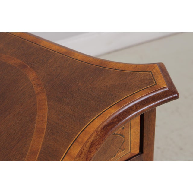 Henredon Natchez Collection Inlaid Mahogany Chest For Sale - Image 9 of 16