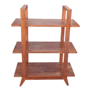 Solid Wood Bookcase/Vinyl Holder