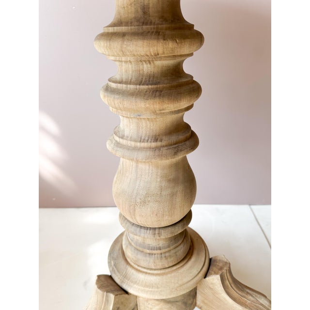 Antique Early 20th Century Belgian Wooden Pedestal Table For Sale - Image 3 of 4