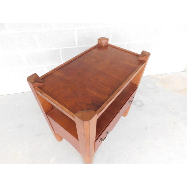 Lane Furniture Williamsburg Cherry 1 Drawer Nightstand #B For Sale - Image 9 of 11