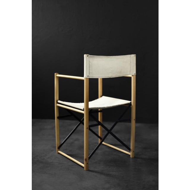 Mid-Century Scandinavian Modern Beech & Canvas Safari Directors Chairs, 1960s, Set of 2 For Sale - Image 15 of 18