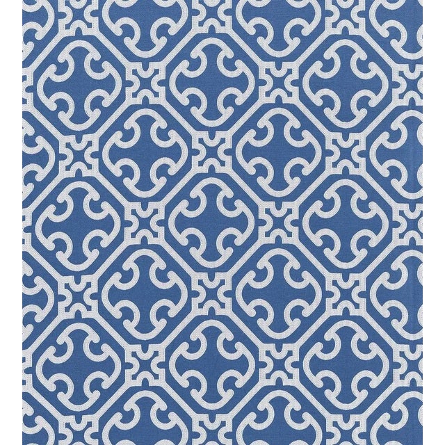 Sample - The House of Scalamandré Ailin Lattice Weave Fabric, Porcelain For Sale